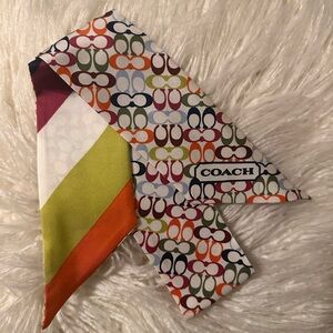 Coach Colorful Signature Pattern Scarf